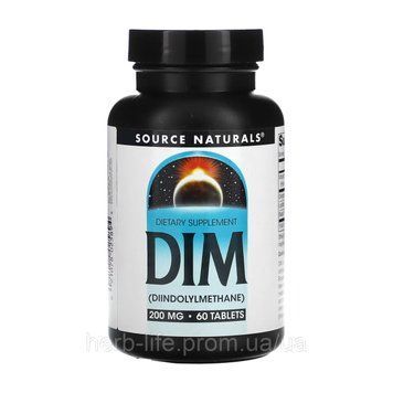 Source Naturals, DIM, Дііндолілметан - 60 таблеток 2023-10-2708 фото