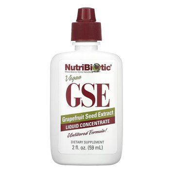 Grapefruit Seed Extract, NutriBiotic, екстракт кісточок грейпфрута, рідкий концентрат, 100 мг, 59 мл 2022-10-3009 фото