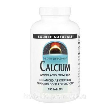 Source Naturals, Calcium кальцій, 200 мг, 250 таблеток 2023-10-5285 фото