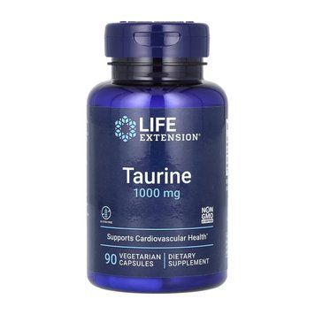 Taurine Life Extension, Таурин, 1000 мг, 90 вегетарианских капсул 2022-10-1918 фото