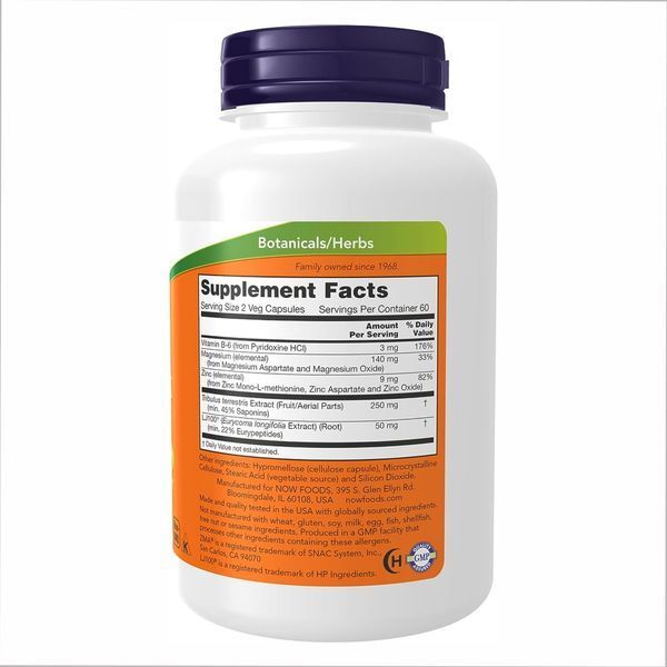 TestoJack 100, NOW Foods, 120 растительных капсул 2022-10-0681 фото
