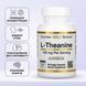 L-Theanine, California Gold Nutrition, L-теанін, з AlphaWave&reg;, 100 мг, 60 рослинних капсул CGN-01243 фото 1
