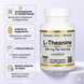 Л теанін California Gold Nutrition амінокислота l theanine каліфорнія голд теанін амінокислоти для нервової системи від стресу та тривоги таблетки для концентрації уваги та пам'яті вітаміни для покращення роботи мозку 200 мг 60 капсул CGN-01242 фото 1