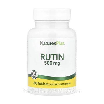 NaturesPlus, рутин, 500 мг, 60 таблеток 2023-10-5223 фото