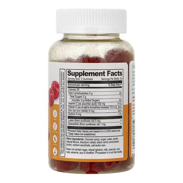Lutein and Zeaxanthin Lifeable, Лютеин и зеаксантин, 60 жевательных таблеток 2023-10-7280 фото