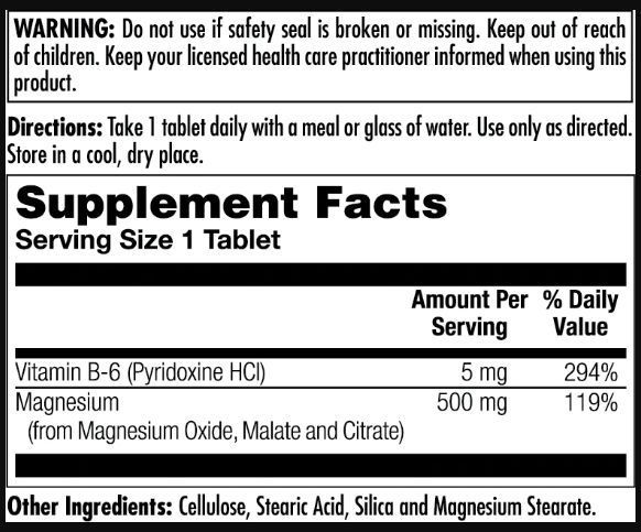 Magnesium Triple Source, KAL, тройной источник магния, 100 таблеток 2022-10-0999 фото