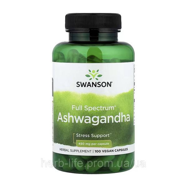 Ашваганда swanson свансон ashwagandha корень ашваганды натуральный адаптоген от стресса витамины для улучшения сна и засыпания 100-93-4411784-20 фото