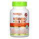 Vitamin C + D3 & Zinc, NutriBiotic Immunity, 100 капсул 2022-10-3008 фото 1