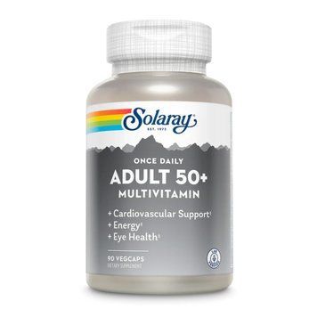 Adult 50+ Multivitamin, Solaray, мультивітаміни для дорослих від 50 років, 90 капсул 2023-10-2152 фото