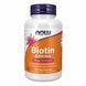 Biotin, NOW Foods, біотин, 5000 мкг, 120 капсул 100-27-3430014-20 фото 1
