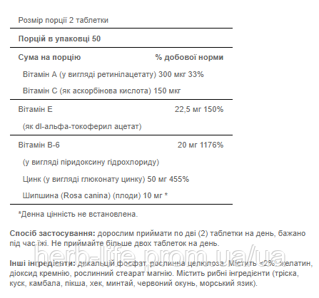 Puritan's Pride Цинк від акне - 100 таблеток 100-34-1438512-20 фото
