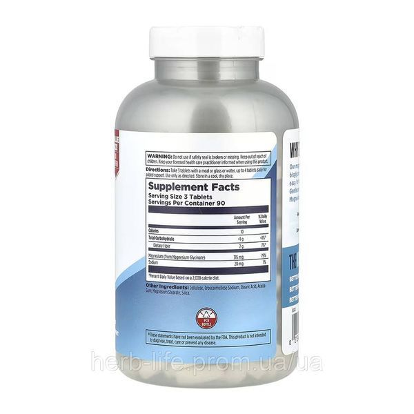 Magnesium Fully Chelated KAL, магний, полностью хелатная форма, с высокой усвояемостью, 270 таблеток 2023-10-7150 фото