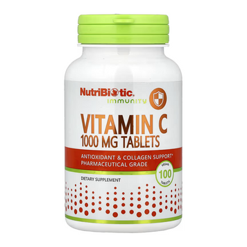 Vitamin C NutriBiotic, вітамін C, 1000 мг, 100 веганських таблеток 2023-10-7435 фото