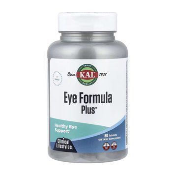 Eye Formula Plus KAL, Eye Formula Plus, поддержка здоровья глаз, 60 таблеток 2023-10-7034 фото
