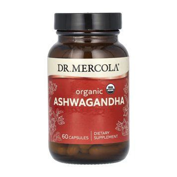 Organic Ashwagandha Dr. Mercola, органическая ашваганда, 60 капсул 2022-10-2452 фото