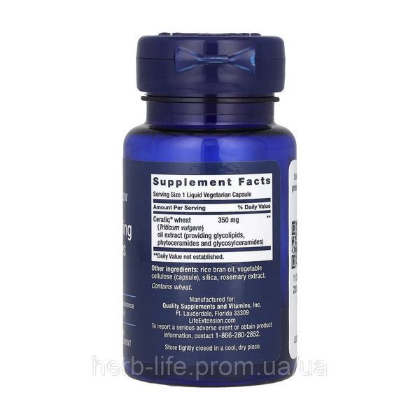 Skin Restoring Ceramides, Life Extension, кераміди для відновлення шкіри, 30 капсул із рідким вмістом 2022-10-1947 фото