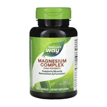 Magnesium Complex, Nature's Way, магнієвий комплекс, 500 мг, 100 капсул (250 мг у капсулі) 2023-10-3202 фото