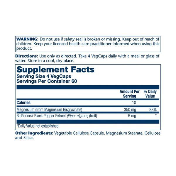 Magnesium Glycinate, Solaray, магній гліцинат з підвищеною засвоюваністю, 350&nbsp;мг, 120&nbsp;капсул 2022-10-1798 фото