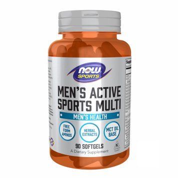 Men's Active Sports Multi, NOW Foods, мультивитамины для мужчин, 90 капсул 100-77-5227223-20 фото